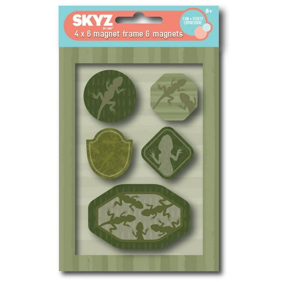 Lang Brands, LLC, Here Lizard Lizard Magnet Frame & Icons