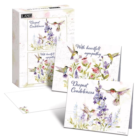 Lang Brands, Hummingbird Sympathy Assorted Boxed Note Cards