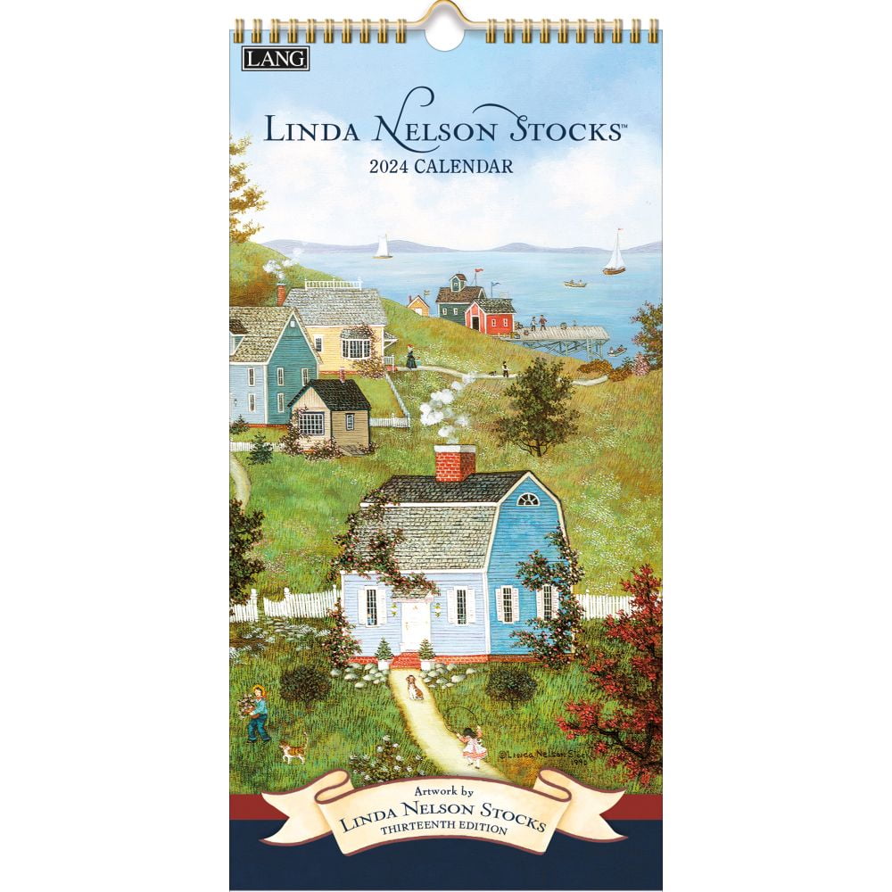 Lang Companies, Linda Nelson Stocks Vertical 2024 Wall Calendar