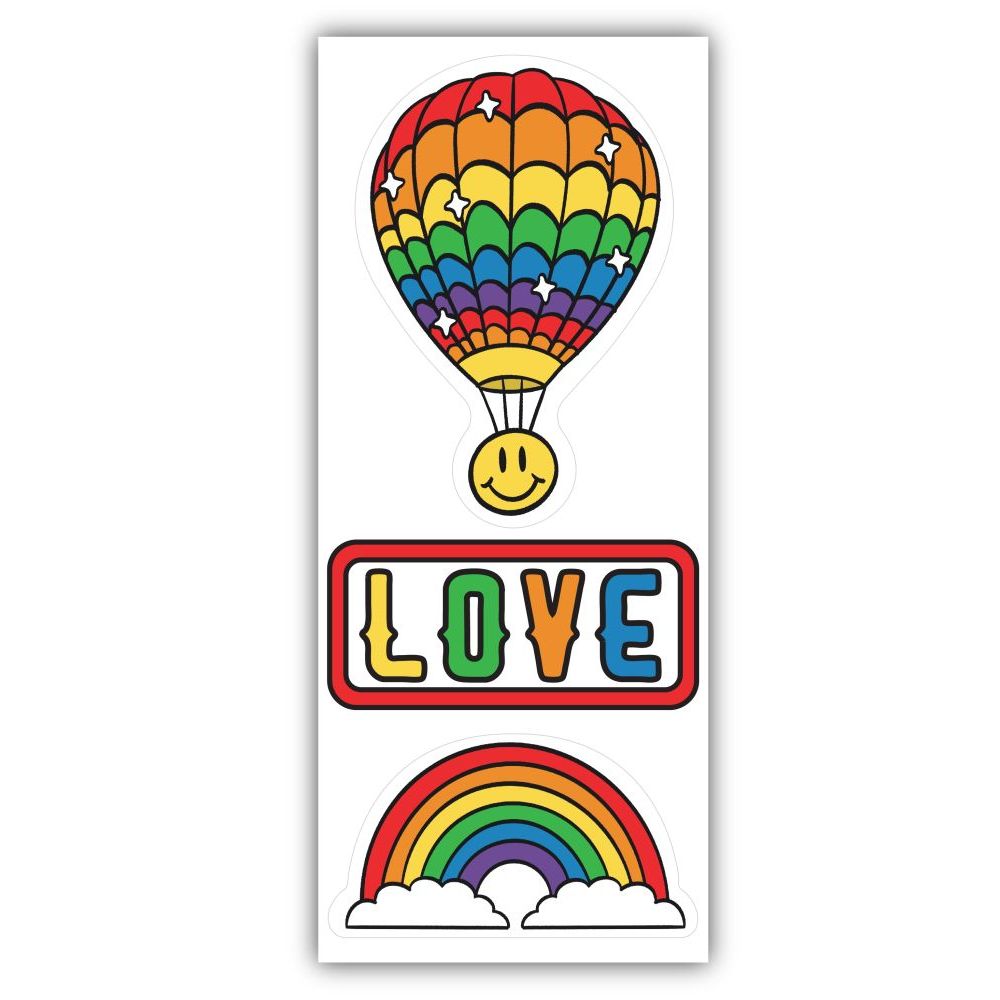 Sticker Rau Lang Lang Companies, Rainbow Decal Sticker Set - Walmart.com