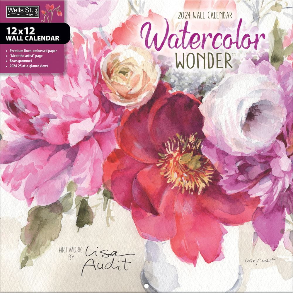 Lang Companies, Watercolor Wonder 2024 Wall Calendar