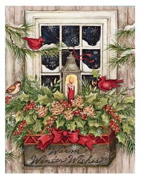 Lang Companies, Window Box Snow Christmas Cards by Susan Winget