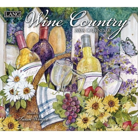 Lang Brands, LLC, Wine Country by Susan Winget 2025 Wall Calendar