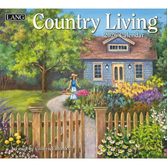 Lang Companies, Country Living 2026 Wall Calendar by Colleen Eubanks, 13.4'' X 12'', 12-Month Calendar with Stapled Binding