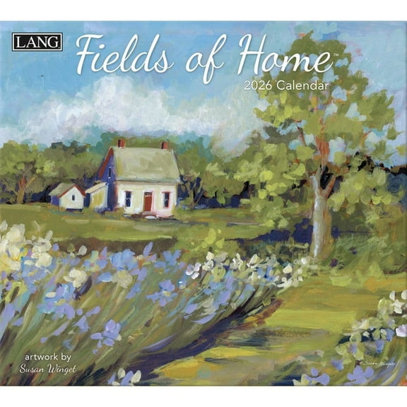 Lang Brands, LLC, Fields of Home 2026 Wall Calendar by Susan Winget, 13.4'' X 12'', 12-Month Calendar with Stapled Binding