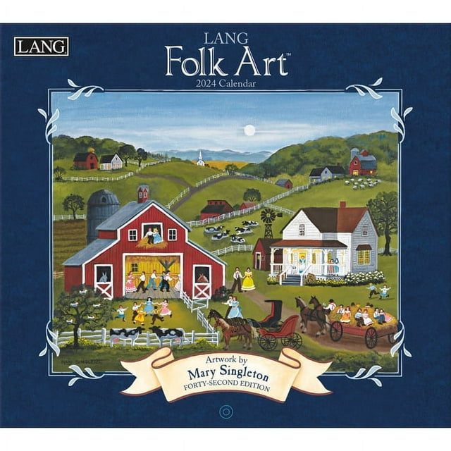 Lang Folk Art(tm) 2024 Wall Calendar (Calendar)