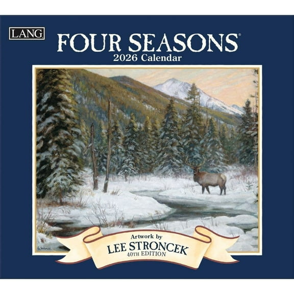 Lang, Four Seasons 2026 Wall Calendar by Lee Stroncek, 13.4'' X 12'', 12-Month Calendar with Stapled Binding
