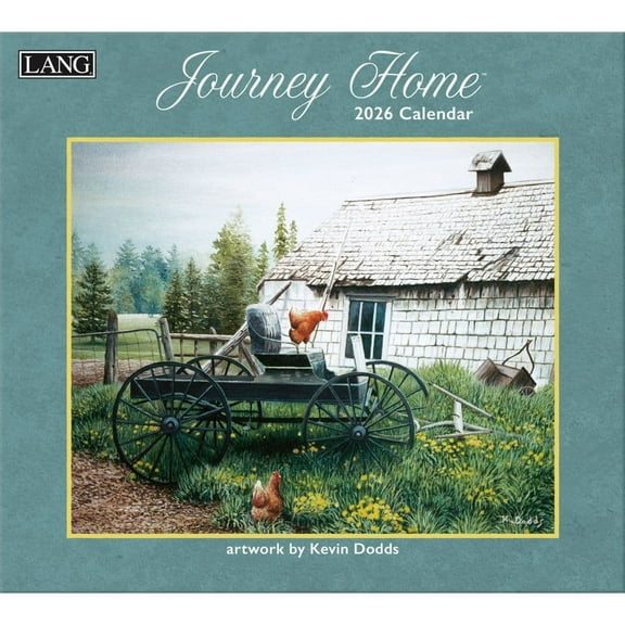 Lang Brands, LLC, Journey Home 2026 Wall Calendar by Kevin Dodds, 13.4'' X 12'', 12-Month Calendar with Stapled Binding
