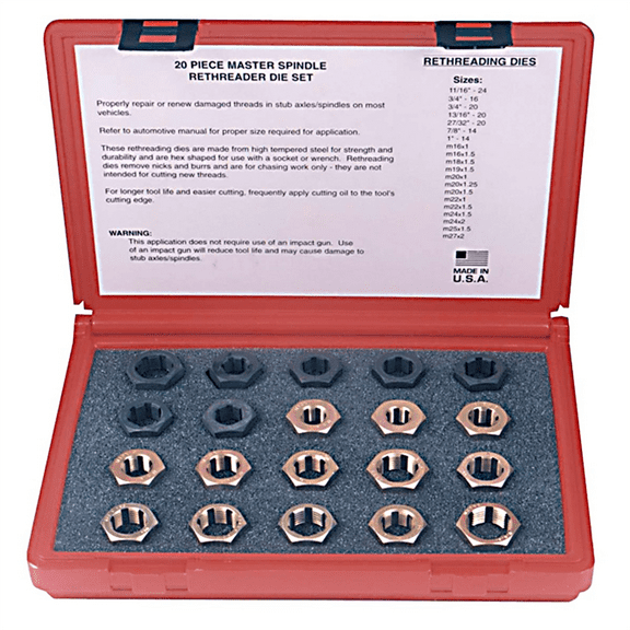 Lang Tools 2599 Master Spindle Rethreader Die Set