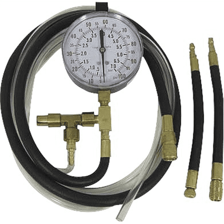 Lang Tools TU-469 Fuel Injection Pressure Tester with Schrader Adapters