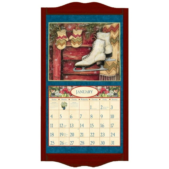 Lang "Vintage Red" Calendar Frame