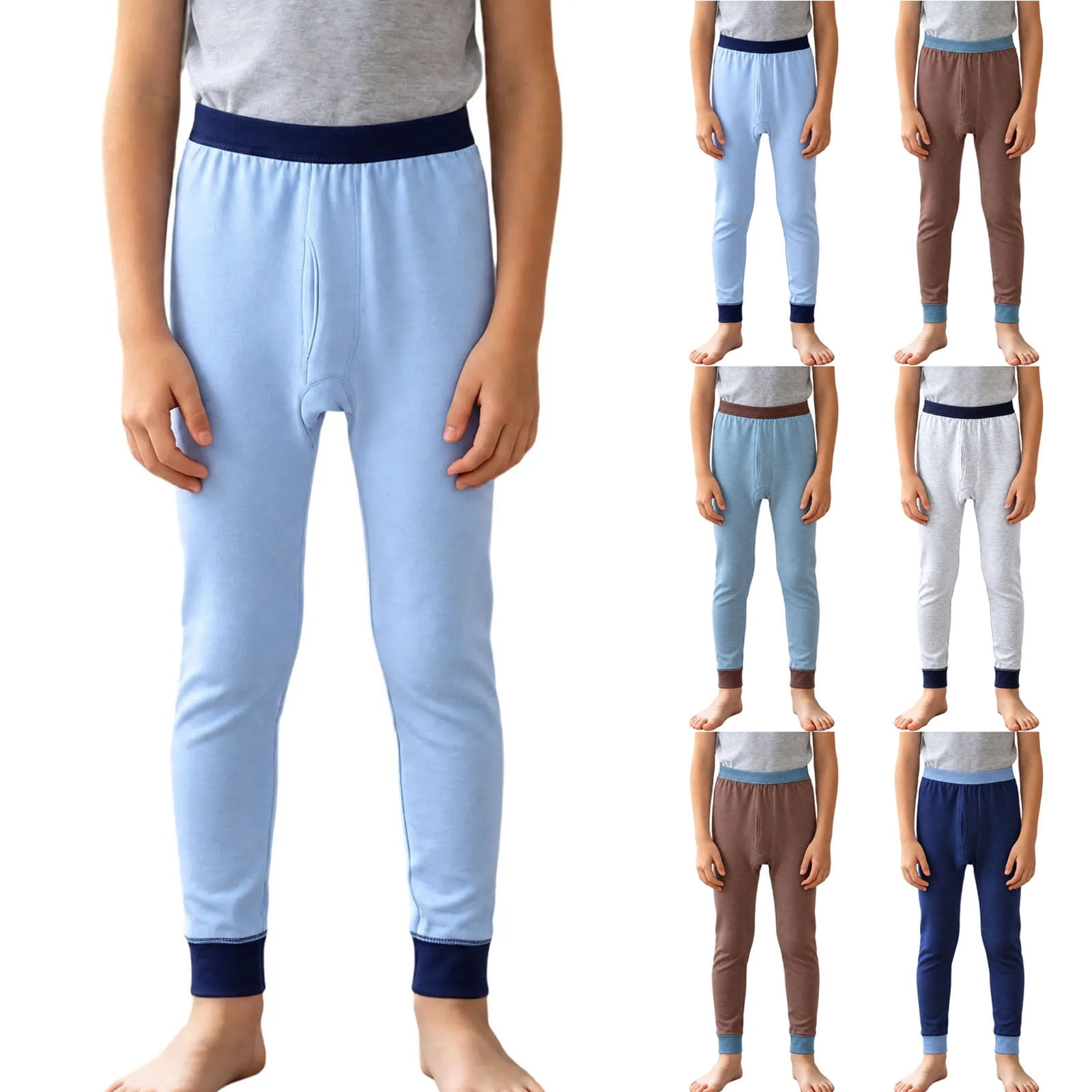 Bpy Base LangJing Boys Thermal Compression Pants Base Layer Kids Youth Long ...