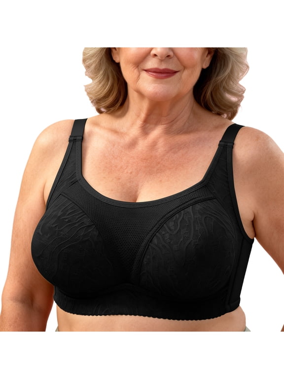Bras for Older Women with Sagging Breasts Full Coverage Wireless Posture Support Bralettes