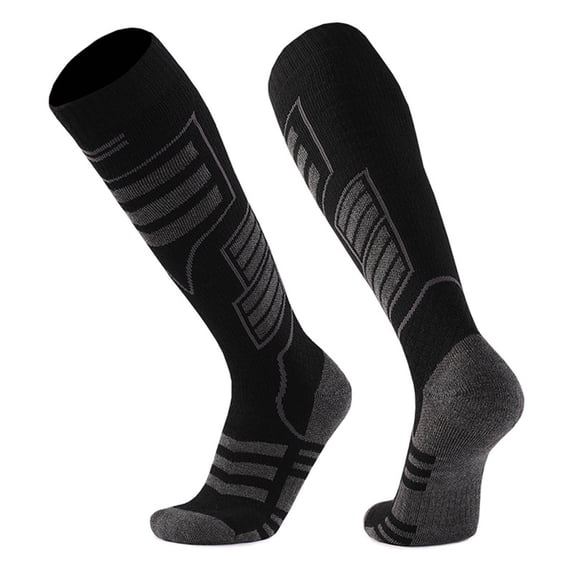 LangJing Merino Wool Socks for Women Men, Hiking Thermal Warm Winter Cozy Thick Boot Socks for Women Gifts 2026 Black,Free Size