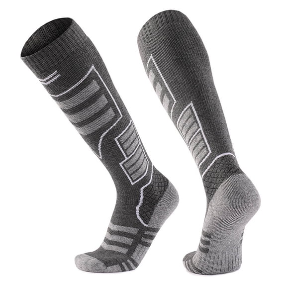 LangJing Merino Wool Socks for Women Men, Hiking Thermal Warm Winter Cozy Thick Boot Socks for Women Gifts 2026 Dark Gray,Free Size