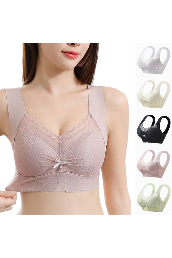 Seamless Bras for Women Lifting Anti-Sagging Bra Full Coverage Supportive Push Up Bra Soft No Underwire Supportive T-Shirt Bra