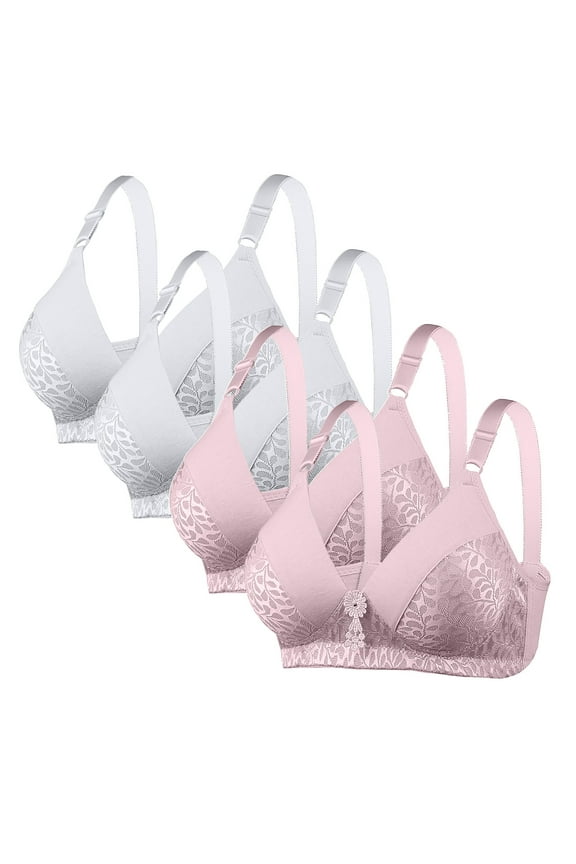 Women's Anti-Sagging Bra No Underwire Seamless Everyday Bras Supportive Lift-Up Thin Cups Wireless Bra Soft Comfort T-Shirt Bra