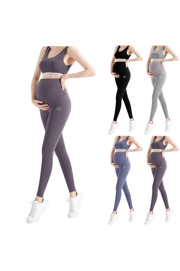 Women's Maternity Leggings Over The Belly Pregnancy Yoga Pants 2026 Spring Summer Active Wear Workout Leggings