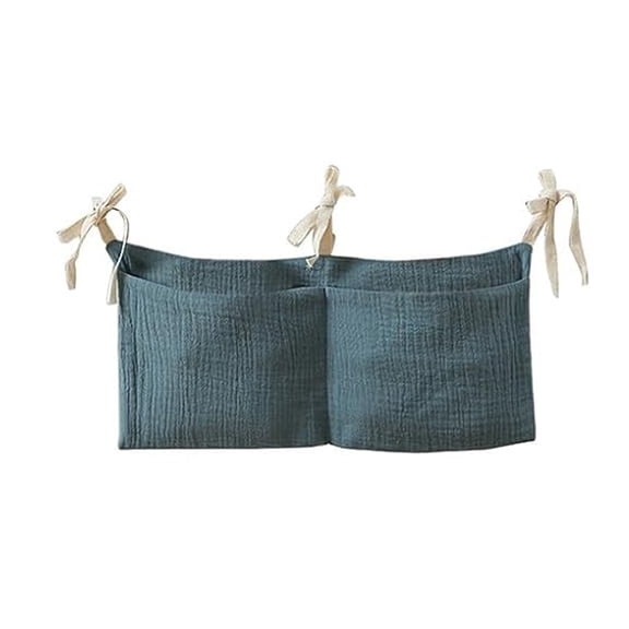 LangPing Cotton Baby Crib Storage Bag, Hanging Bedside Storage Bag, I for Organizing Baby Essentials, Practical and Convenient for Keeping Items Within Reach in the Nursery