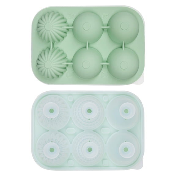 Yorkspred Ice Trays for Freezer, Silicone Ice Cubes Mould, Spherical and Angular Combination, Food Grade Silicone Ice Cube Mould for Cocktails, Ice Trays Small Ice