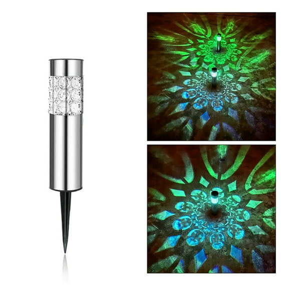 LangPing LED Outdoor Solar Lights Flashing of The Day, Landscape Spotlights, Garden Lights, Wireless Solar Powered Outdoor Lighting for Yard, Walkway, and Patio