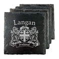 thumbnail image 1 of Langan Irish Coat of Arms Slate Coasters - Set of 4, 1 of 1