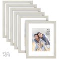thumbnail image 1 of Langdon House 11x14 Almond White Picture Frames w/ Mat for 8x10 Photo, Contemporary Farmhouse Style, 6 Pack, Richland Collection (US Company), 1 of 6