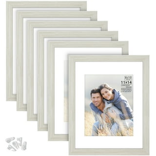 englory 8x10 picture frame wood photo frames set of 6 oak wood wall or  tabletop display solid wood real glass