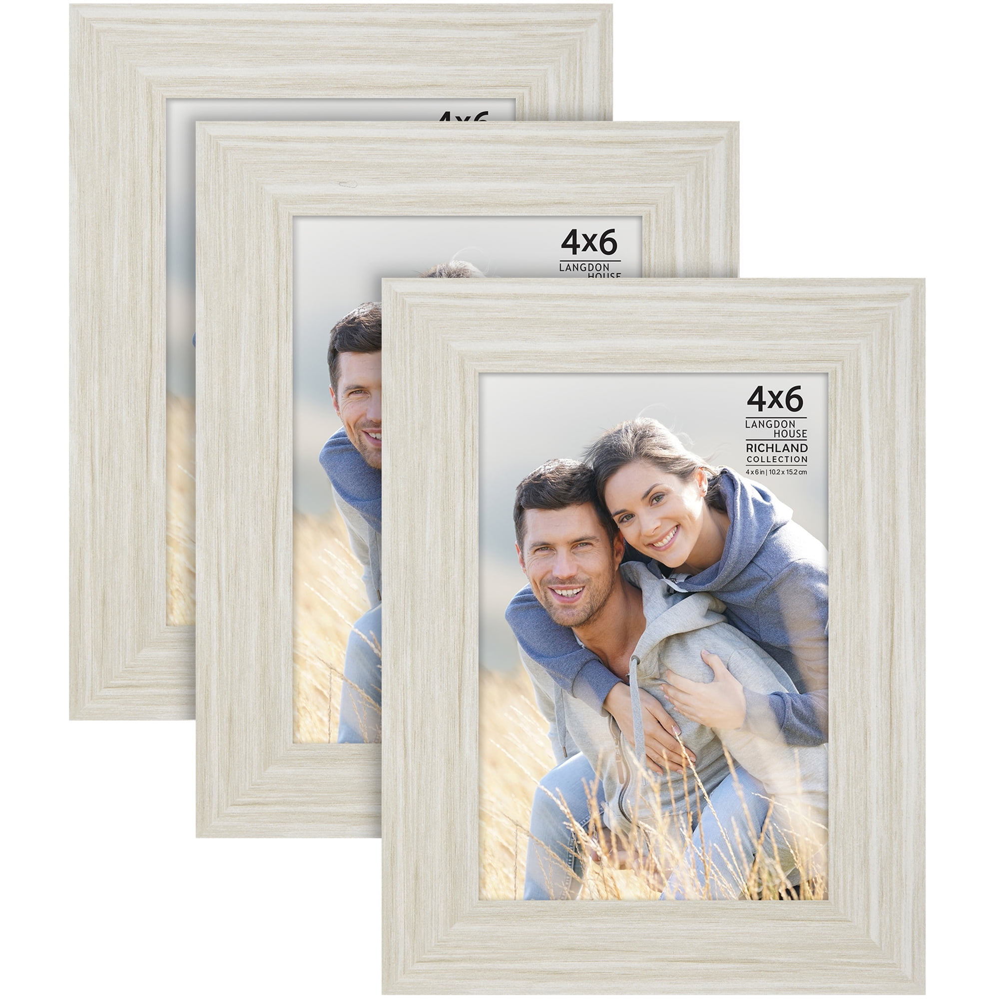  Tap photo frames Whitehouse 4x6 White/Gold (100 pack