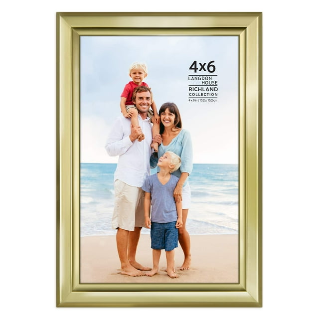 Langdon House 4x6 Gold Picture Frame, Modern Contemporary Style, 1 Pack ...