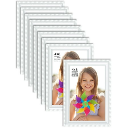 Langdon House 4x6 White Picture Frames, 12 Pack, Prosperity Tabletop Frames