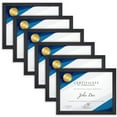 thumbnail image 1 of Langdon House 8.5x11 Black Certificate Frame, Modern Style, 6 Pack, Tranquility Collection (US Company), 1 of 6