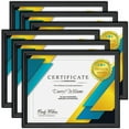 thumbnail image 1 of Langdon House 8.5x11 Black Certificate Frames, Modern Contemporary Style, 6 Pack, Richland Collection (US Company), 1 of 6