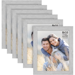 Langdon House 8x10 Ash Gray Picture Frames, Contemporary Style, 6 Pack, Richland Collection (US Company)
