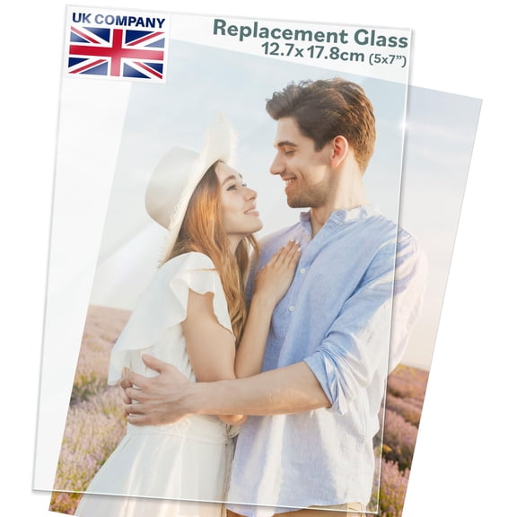 Langdon House Picture Frame Glass Replacements (Crystal Clear, 7x5, 3 Pack) High-Definition Glass Sheet
