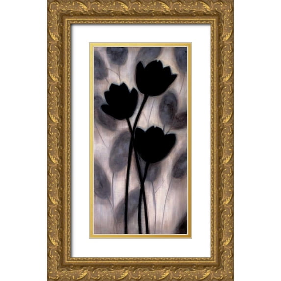 Lange, Erin 14x24 Gold Ornate Wood Framed with Double Matting Museum Art Print Titled - In Harmony I