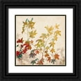 thumbnail image 1 of Lange, Erin 15x15 Black Ornate Wood Framed with Double Matting Museum Art Print Titled - Turning Leaves II, 1 of 4