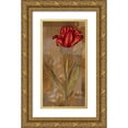 thumbnail image 1 of Lange, Erin 9x14 Gold Ornate Wood Framed with Double Matting Museum Art Print Titled - Red Impression I, 1 of 4