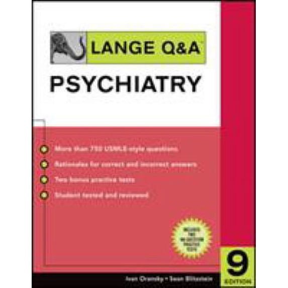 Pre-Owned Lange Q & A Psychiatry (Paperback) 0071475672 9780071475679