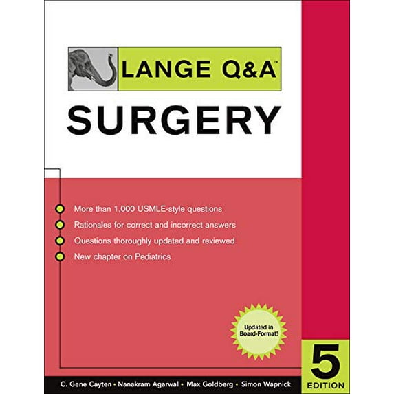 Pre-Owned Lange Q&A Surgery, Fifth Edition (Paperback) 0071475664 9780071475662