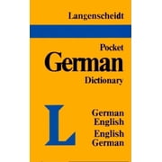 Langenscheidts Pocket German Dictionary Paperback by Langenscheidt Publishers Editor