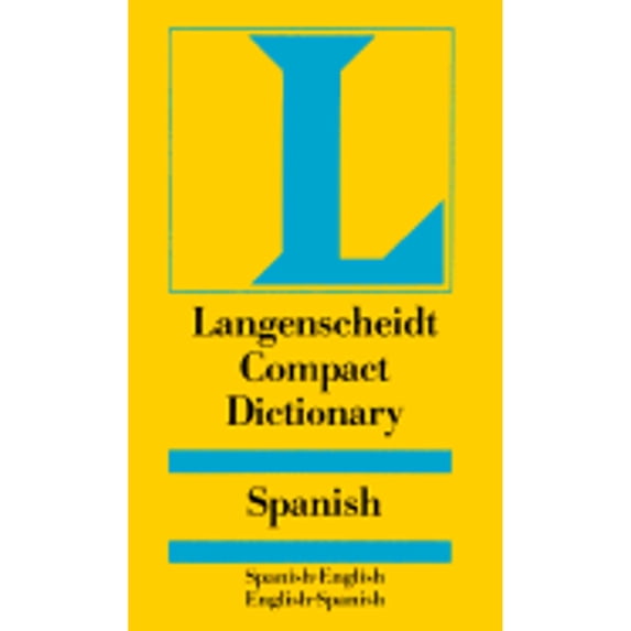 Pre-Owned Langenscheidt's Compact Dictionary: Spanish/English English/Spanish (Hardcover) 0887290698 9780887290695