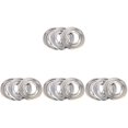 Langeriy 12 Pcs Gas Stove Drip Pans Stove Burner Trays Stainless Steel