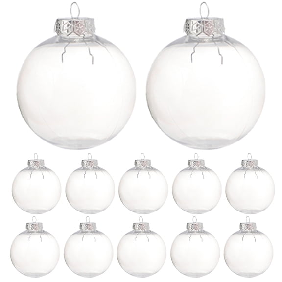 RENACLIPY 15-Piece Transparent Pet Christmas Tree Hanging Ornaments Set Festive Holiday Decorations