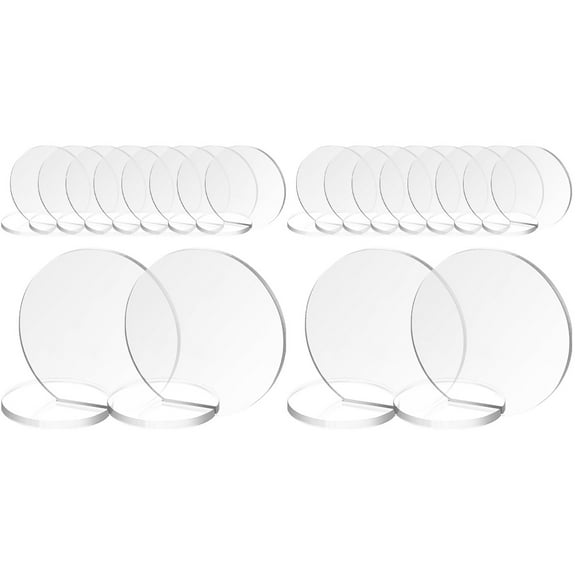 Langeriy 20 Pcs Acrylic Number Signs for Wedding Table Number Signs DIY Blank Signs Centerpiece Decorations for Wedding