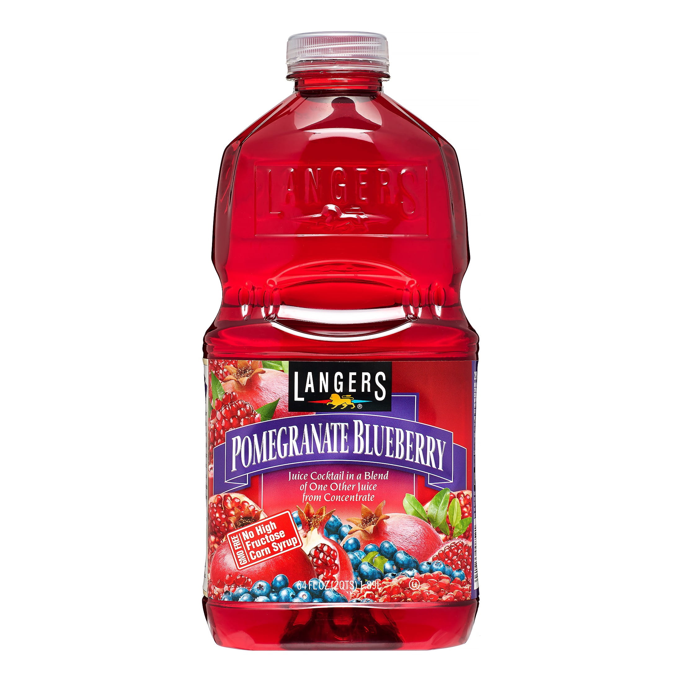 Langers Juice Drink, Pomegranate Blueberry Cocktail, 64 Fl Oz, 1 Count