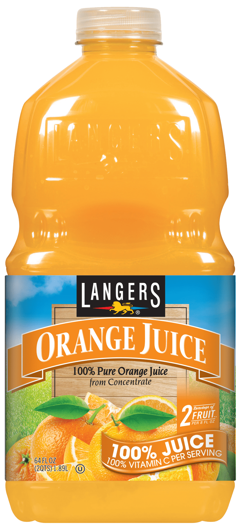 Store Brand Orange Juice 1/2 GAL 64oz CTN