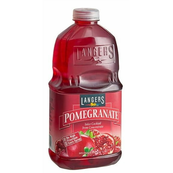 Langers Pomegranate Juice Cocktail, 64 fl oz (Pack of 4)