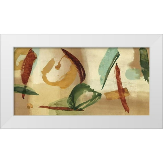 Langham, Patrick 32x18 White Modern Wood Framed Museum Art Print Titled - Gestures