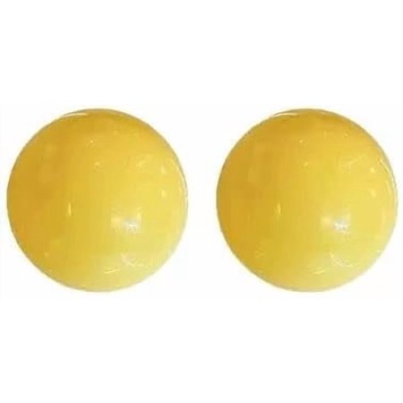 Langle Yellow Ball Drop Earrings, Gold-Tone Hook, Spherical Resin Dangle Design, Innovative Statement Jewelry for Women[d294]